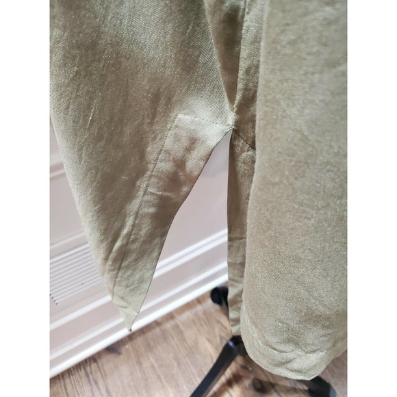 Go Silk Women's Beige 100% Silk Slit Sleeve Button Front Cardigan Size 3 - Picture 8 of 11